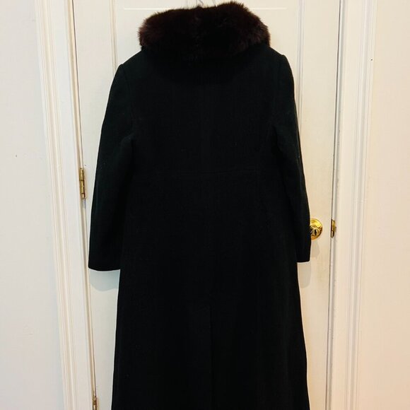 Marvin Richards Penny Lane Coat with Mongolian Lamb Fur Trim, size 10 - Picture 6 of 16